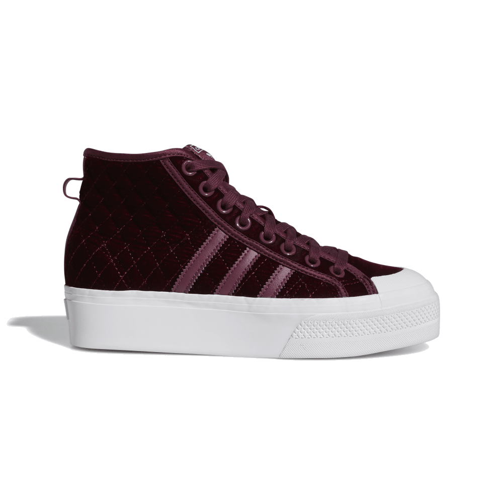 Adidas Nizza Platform Mid Victory Crimson Velour Women S H