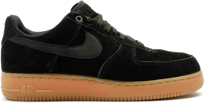 Nike Air Force 1 Low ’07 Black Suede Gum AA1117-001