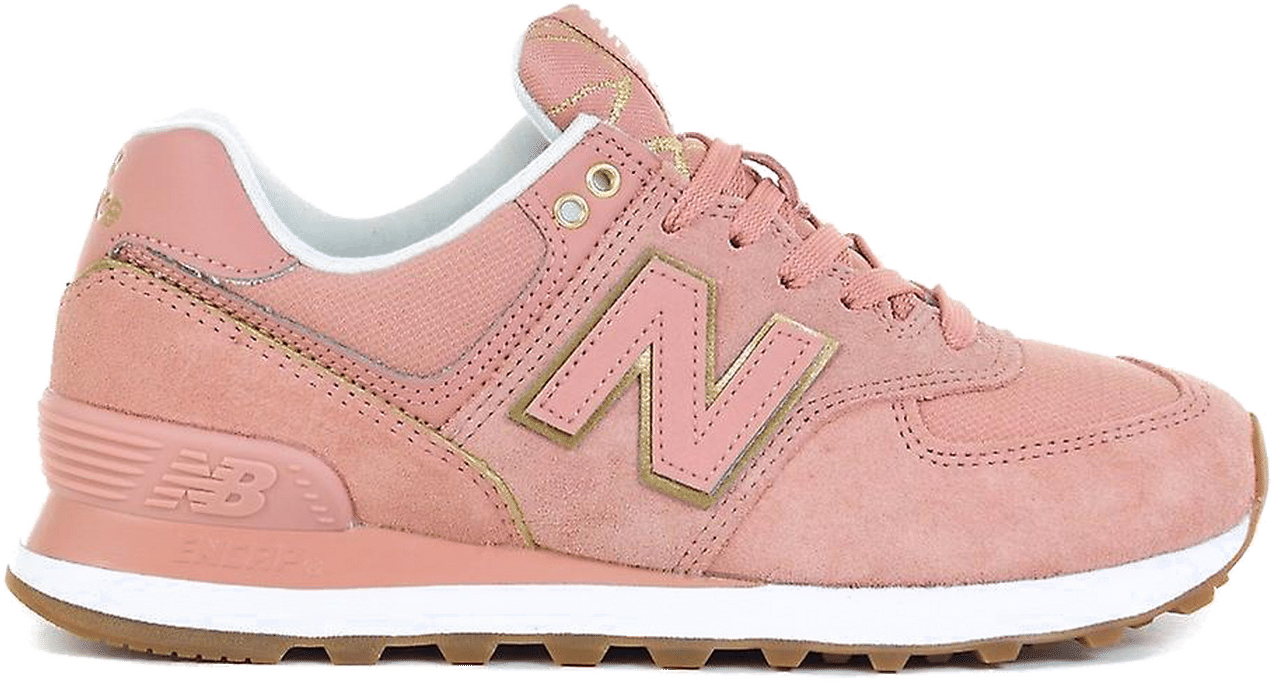 New balance 574 pink gold online