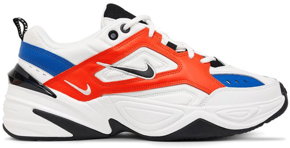 nike m2k tekno women's white and orange