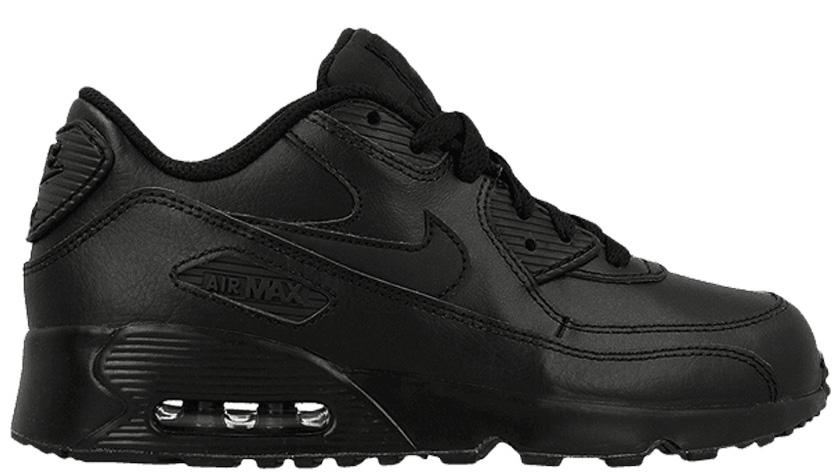 nike air max 90 leather black and white