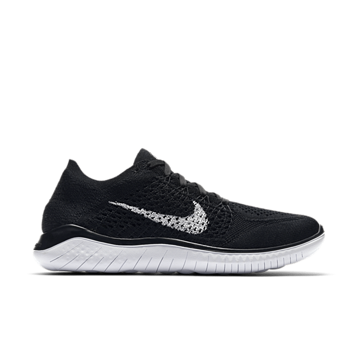 nike free rn flyknit all black