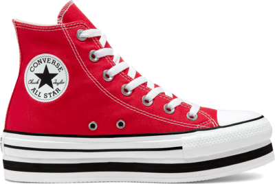 Converse Everyday Platform Chuck Taylor All Star High Top voor dames University Red/White/Black 567996C