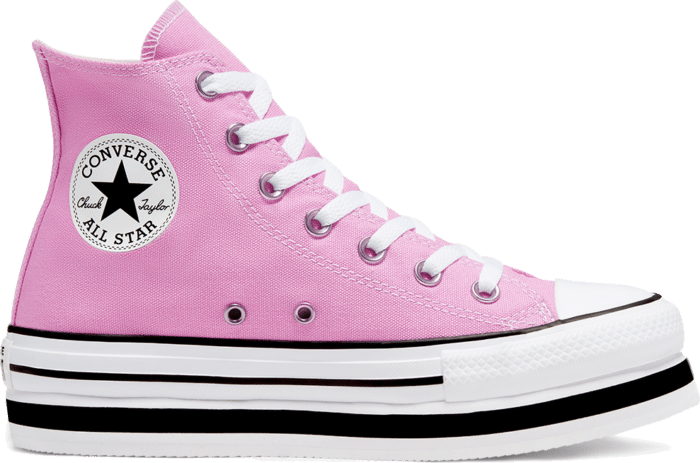 Converse Everyday Platform Chuck Taylor All Star High Top voor dames Peony Pink/White/Black 567995C