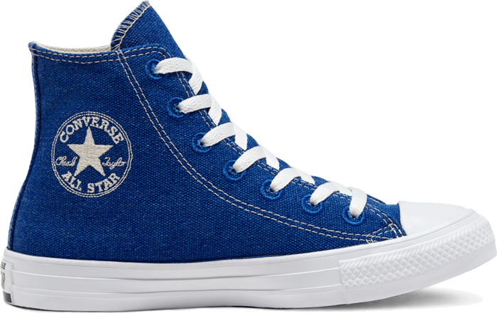 Converse Renew Cotton Chuck Taylor All Star High Top voor kleuters Rush Blue/Natural/White 366996C