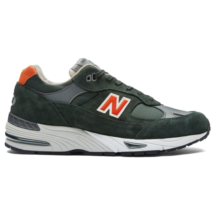 New Balance 991 Made in UK  Forest Green/Orange M991TNF