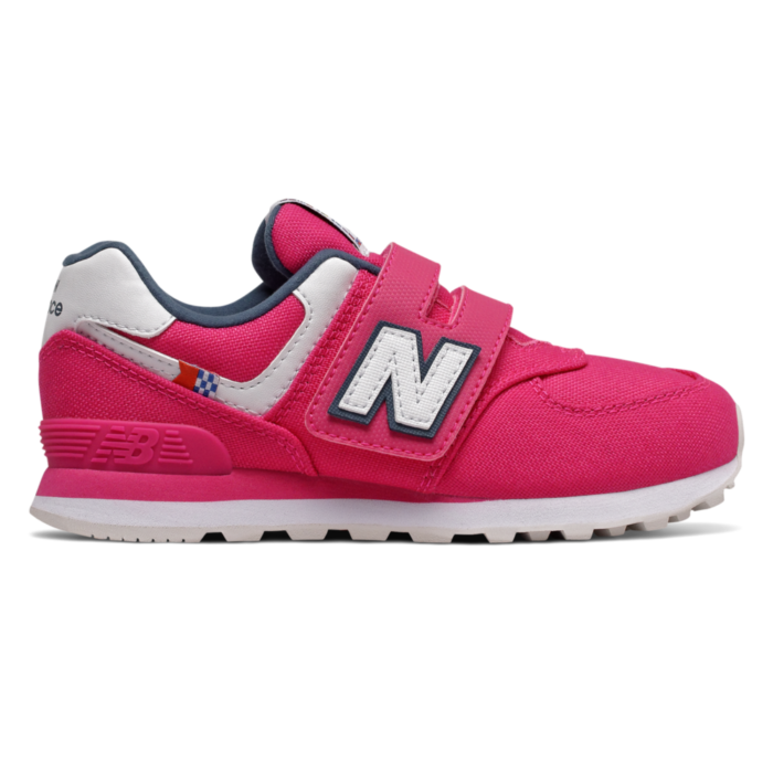 New Balance Hook and Loop 574  Exuberant Pink/Drizzle YV574SOE