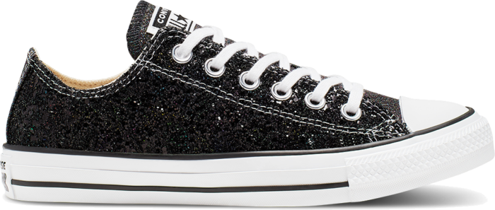 Converse – Chuck Taylor Ox – Glitter sneakers in zwart
