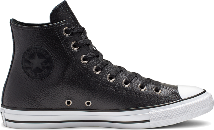 converse all star high tops black leather