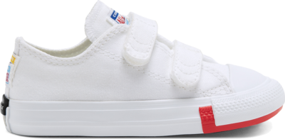 Converse Unisex Logo Play Easy-On Chuck Taylor All Star Low Top White/University Red/Rush Blue 766994C