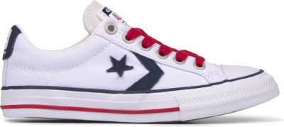 Converse Big Kids Twisted Classics Star Player Low Top White/Obsidian/Gym Red 668013C
