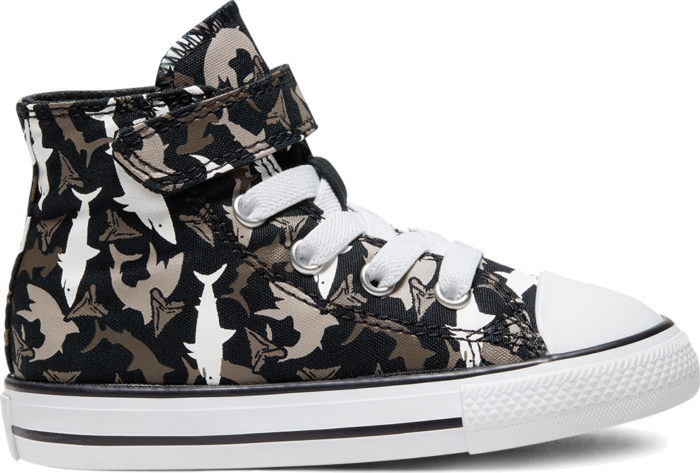 Converse Shark Bite Easy On Chuck Taylor All Star High Top voor peuters Black/University Red/White 766889C
