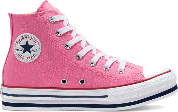 Converse Everyday Platform Chuck Taylor All Star High Top voor kids Pink/Midnight Navy/Garnet 668027C