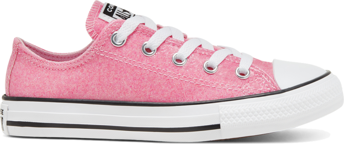 Converse Coated Glitter Chuck Taylor All Star Low Top voor kids Cherry Blossom/Black/White 666895C