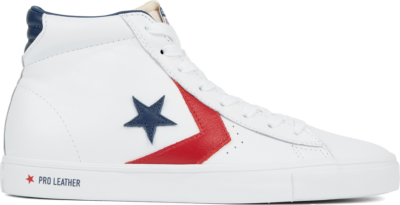 Converse Unisex Heritage Leather Pro Leather Mid Red/ White 165858C