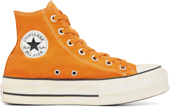 Converse Italian Crafted Dye Chuck Taylor All Star Platform High Top voor dames White 566472C