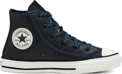 Converse Tumbled Leather Chuck Taylor All Star High Top voor kleuters Black 365974C
