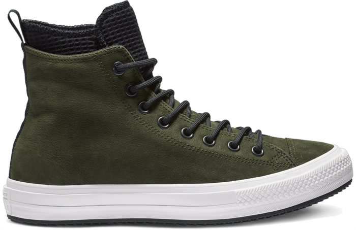 Converse Converse Chuck Taylor All Star Waterproof Leather High Top Green/ Black 162408C