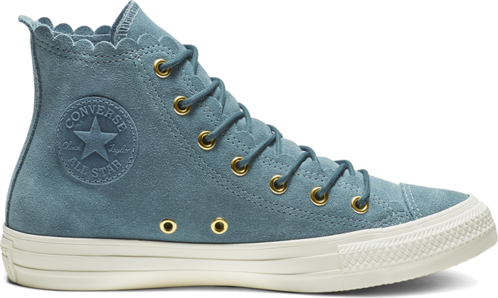 Converse Chuck Taylor All Star Frilly Thrills High Top Gold 563423C