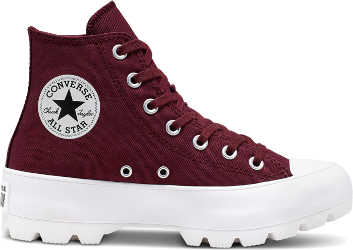 Converse Lugged Chuck Taylor All Star High Top voor dames Red 566284C