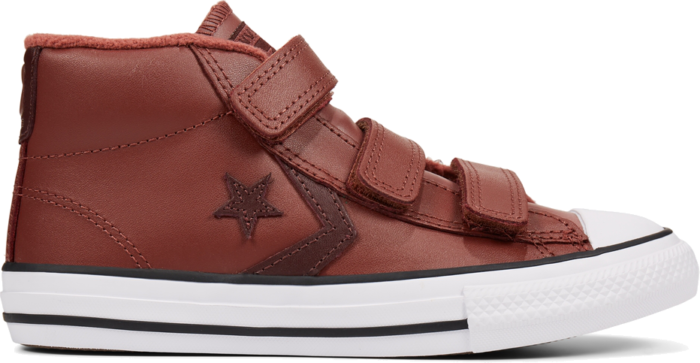 Converse Leather Hook and Loop Star Player Mid voor kinderen Red 666039C
