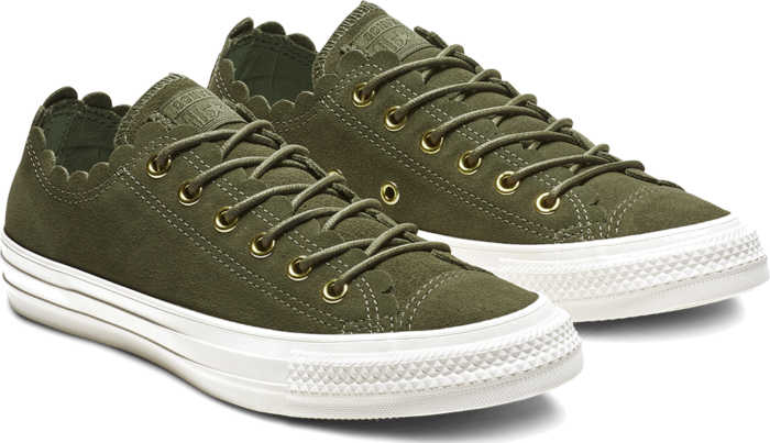 Converse Chuck Taylor All Star Frilly Thrills Low Top Gold 563415C