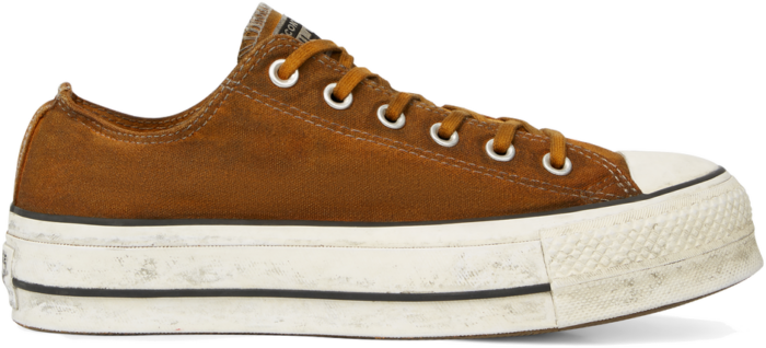 Converse Chuck Taylor All Star Canvas Rust Platform Low Top White 565762C