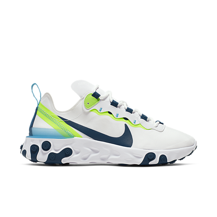 all white nike react element 55