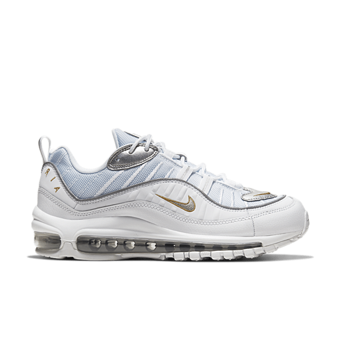 Nike Air Max 98 White Silver Gold (Women’s) CT2547-100
