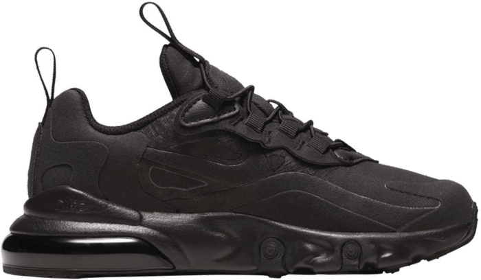 Nike Air Max 270 React Triple Black (PS) BQ0102-004