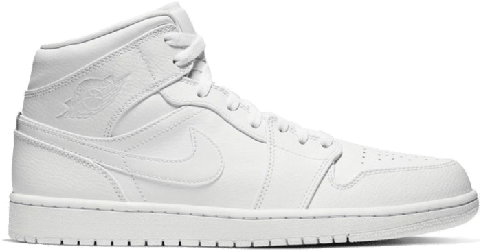 nike jordan 1 mid triple white