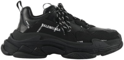 Balenciaga Triple S Allover Logo Black 536737 W2FA1 1090