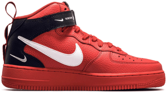 Nike air force shop 1 utility mid red