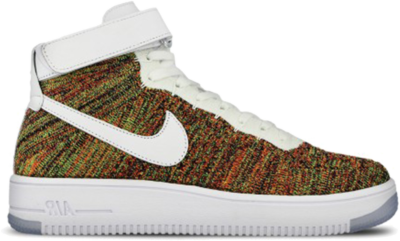 Nike Air Force 1 Mid Flyknit Multi-Color White 817420-700