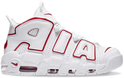 Nike Air More Uptempo White Varsity Red Outline (2018/2021) 921948-102
