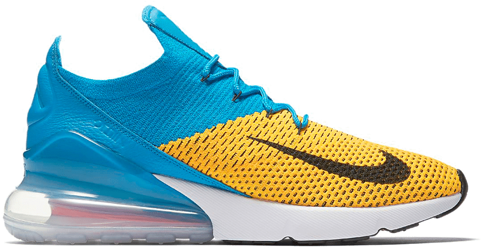 Nike Air Max 270 Flyknit Laser Orange Blue Orbit AO1023 800