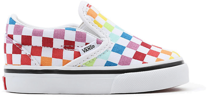 Vans Slip-On Rainbow Checkerboard (TD) Rainbow/True White VN000EX8U09