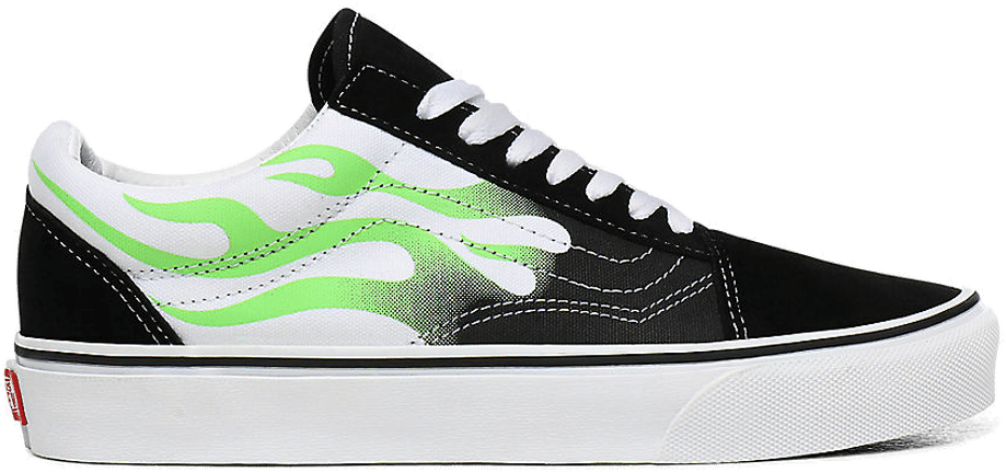 logo flame old skool vans