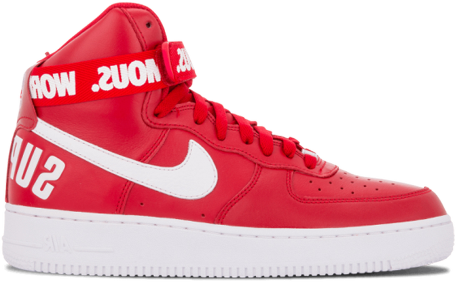 Nike Air Force 1 High Supreme World Famous Red 698696 610