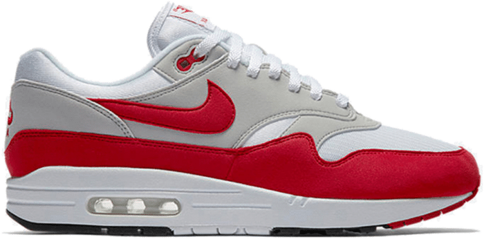 fonds Onderhoudbaar alleen Nike Air Max 1 Anniversary Red (2017/2018 Restock Pair) 908375-103 | Wit