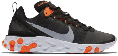 Nike React Element 55 Black Cool Grey Total Orange BQ6166-006