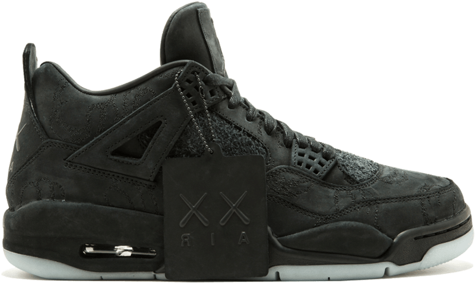 Jordan 4 store kaws black