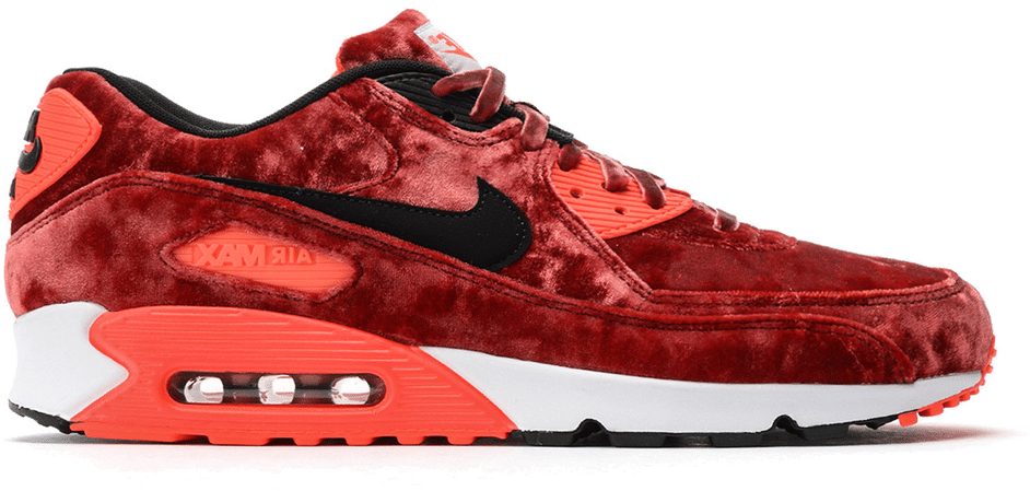 red nike air max 90 trainers