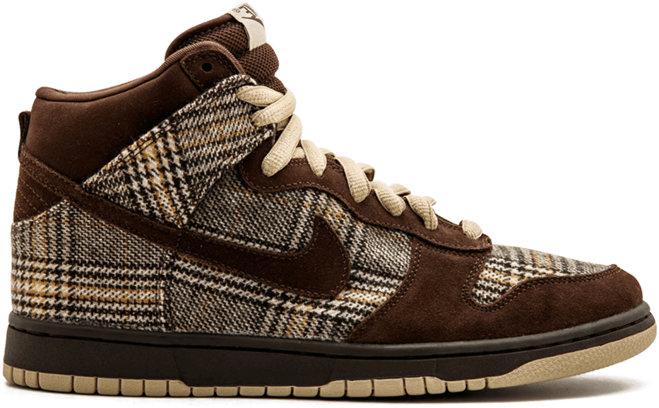 nike dunk high tweed