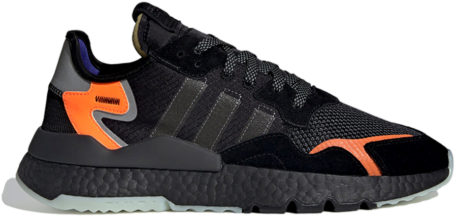 Adidas nite jogger black orange hotsell