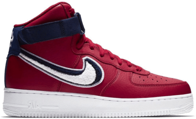 Nike Air Force 1 High 3D Chenille Swoosh Red White Blue 806403-603