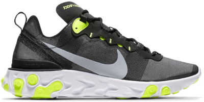 Nike React Element 55 Black Wolf Grey Volt BQ6166-001