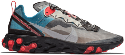 Nike React Element 87 Blue Chill Solar Red AQ1090-006