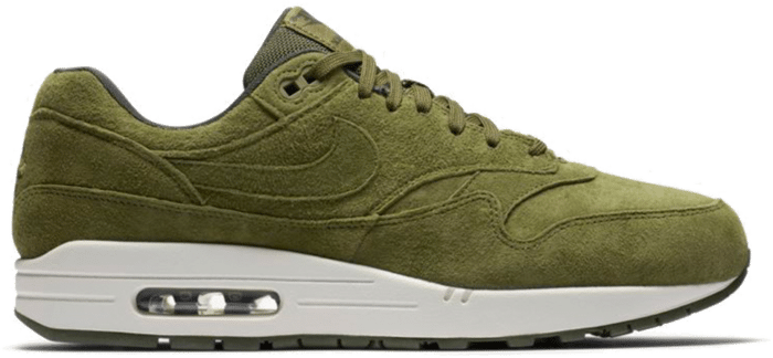Nike Air Max 1 Olive Canvas Suede 875844-301