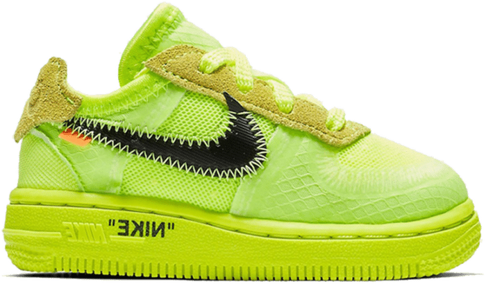 Nike Air Force 1 Low Off-White Volt (TD) BV0853-700